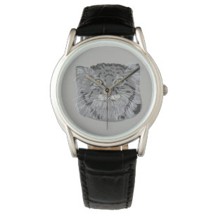 Tibetansk Pallas Cat Vilda djur Wristwatch Armbandsur
