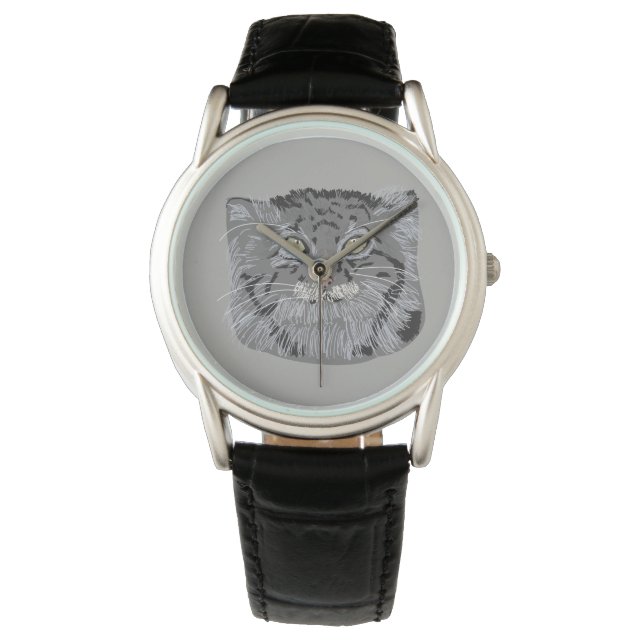 Tibetansk Pallas Cat Vilda djur Wristwatch Armbandsur (Framsida)