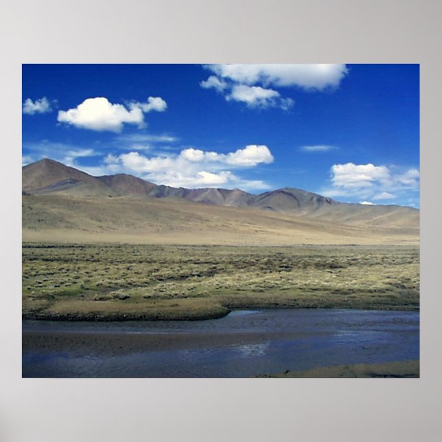 Tibetansk platåflod och Poster av tibetanska platå (Framsidan)