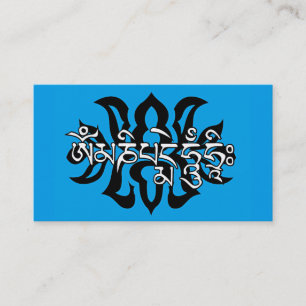 Tibetansk sex True Ord Mantra/Om Morsa Ni Pad Me H Visitkort