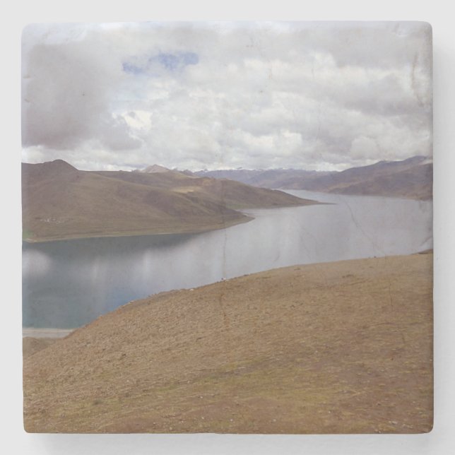 Tibetansk Sjö Stenunderlägg (Framsidan)