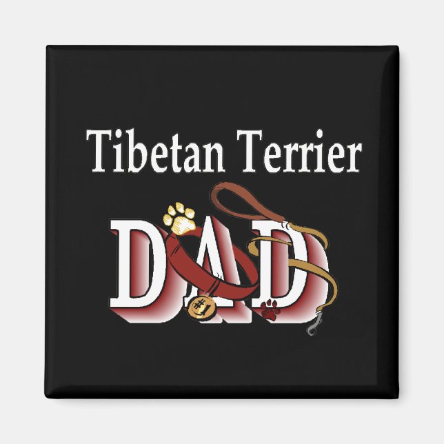tibetansk skräckare pappa Magnet (Framsidan)