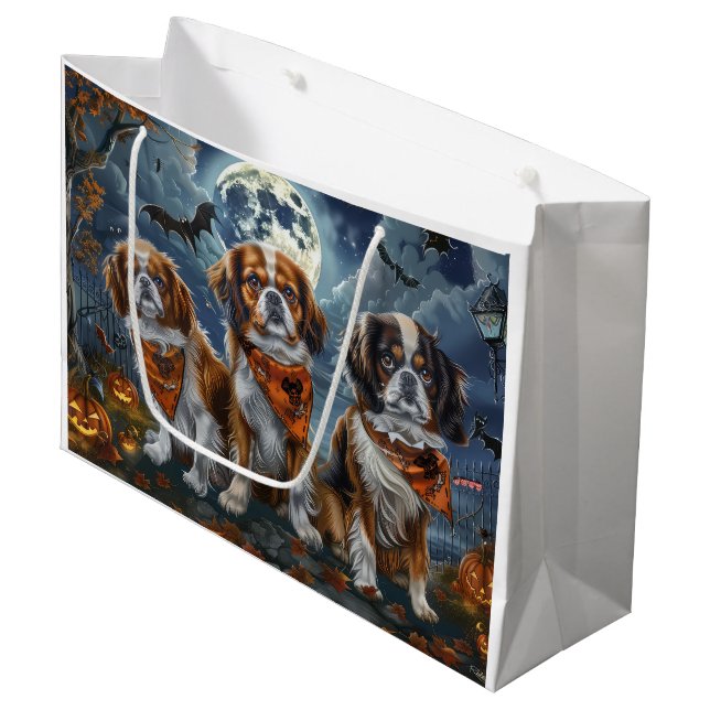 Tibetansk Spaniel Halloween Kuslig  (Framsidan Vinklad)