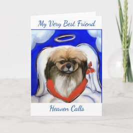 Tibetansk Spaniel Helgkort