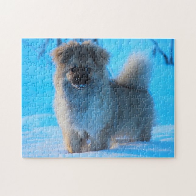 Tibetansk Spaniel Hundar Pussel (Horisontell)