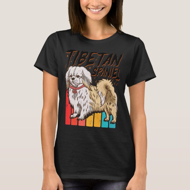 Tibetansk spanjor - Hund Identification - Hundar Ä T Shirt (Framsida)
