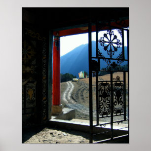 Tibetansk Temple Photoraph Poster