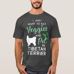 Tibetansk Terrier Hund Cigar älskare ägare Julafto T Shirt
