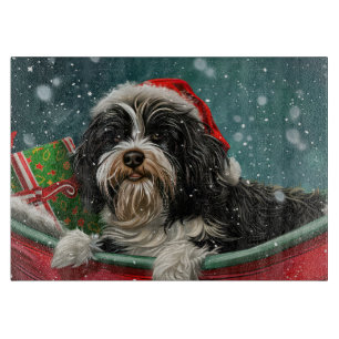 Tibetansk Terrier Hund jul - helgdag