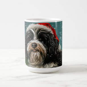 Tibetansk Terrier Hund jul - helgdag Kaffemugg