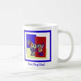 Tibetansk Terrier Hund Silhouette TRBY Far's Day Kaffemugg