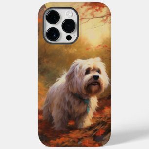 Tibetansk terrier i Höst löv Fall Inspire
