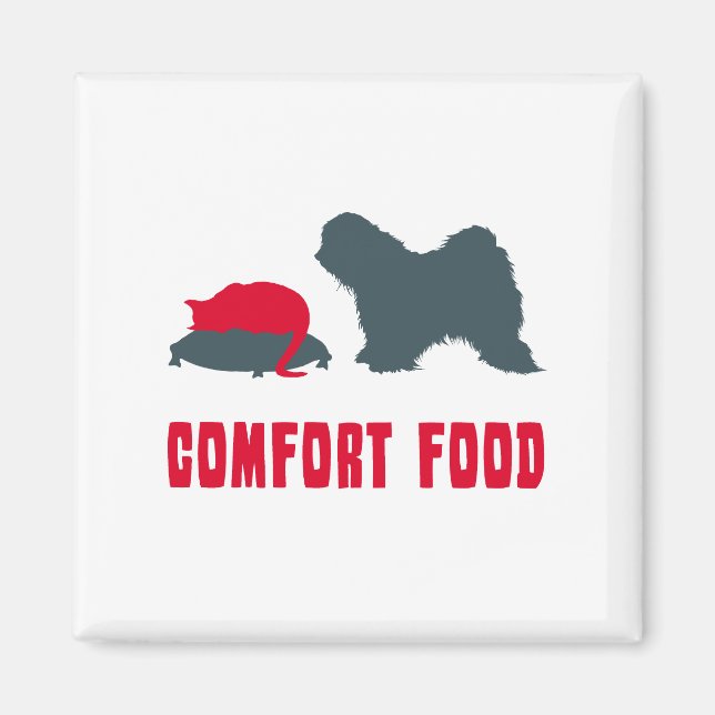 Tibetansk terrier magnet (Framsidan)