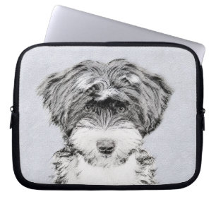 Tibetansk terrier-målning - Cute Original Hund Art Laptop Fodral