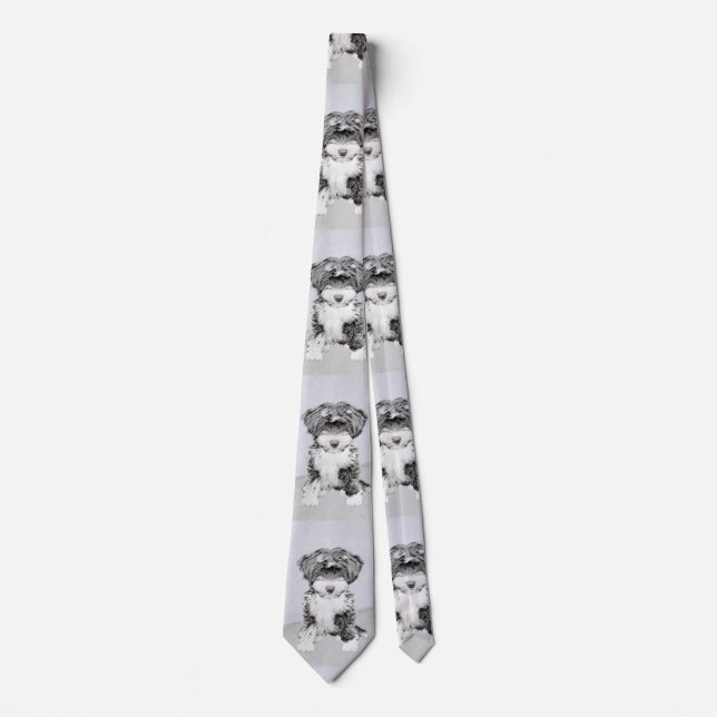 Tibetansk terrier-målning - Cute Original Hund Art Slips (Framsida)
