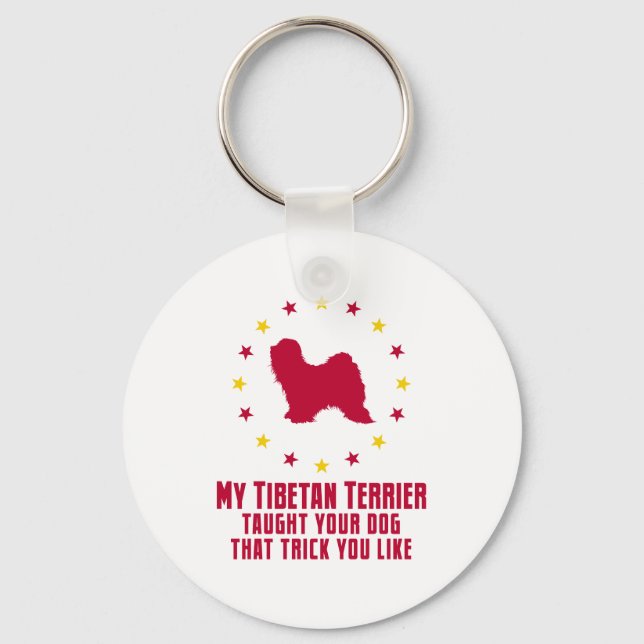 Tibetansk terrier nyckelring (Framsida)