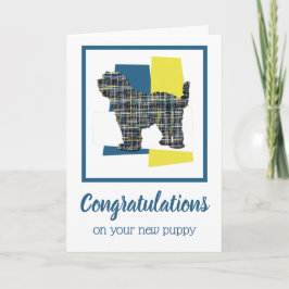 Tibetansk terrier Puppy Hund Hälsning Kort