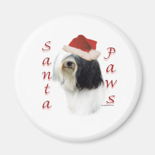 Tibetansk Terrier Santa Tassar Magnet