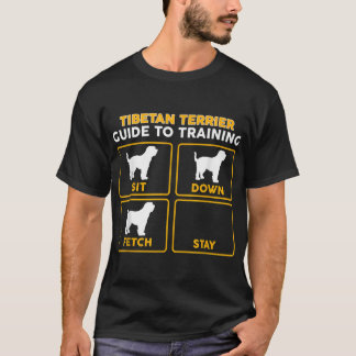Tibetansk Terrier T-Shirt Funny Guide to Training