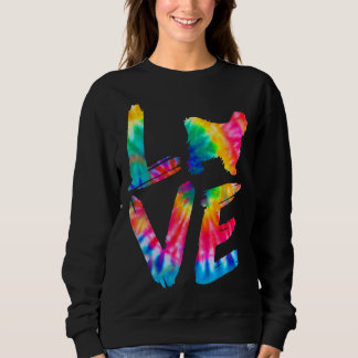 Tibetansk Terrier Tie Dye Kärlek Hund Mamma Pappa T Shirt