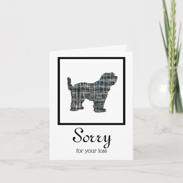 Tibetansk terrier/TT Hund Pet Sympathy Card Kort (Framsida)