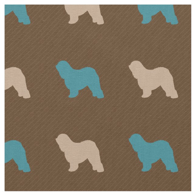Tibetansk terrier tyg (Närbild)