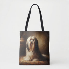 Tibetansk terrier tygkasse