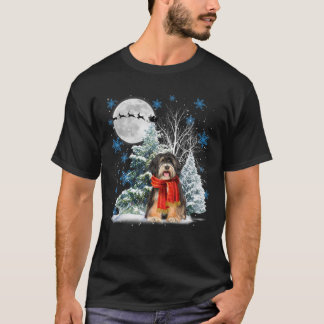 Tibetansk terrier under måndagskvällen i Snö T Shirt