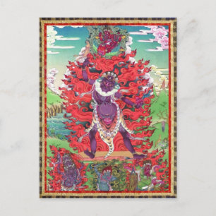 Tibetansk Thangka Ekajati Art Vykort