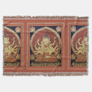 Tibetansk thangka Guhyasamaja Akshobhyavajra Filt