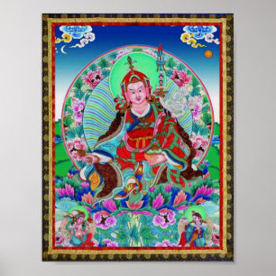 Tibetansk Thangka Padmasambhava Poster