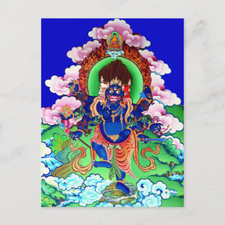 Tibetansk Thangka Ucchusma Vykort