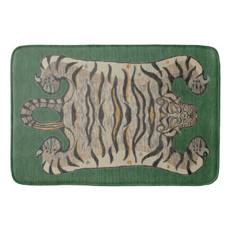 Tibetansk tiger Bath Mat-Grönt Badrumsmatta