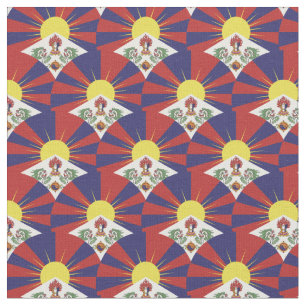 Tibetanska Flagga & Tibet Trendig Fabric/Dharma mo Tyg