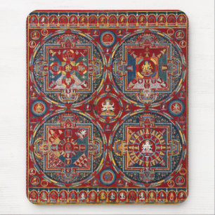 Tibetanska fyra mandalas i Vajravali-serien Musmatta