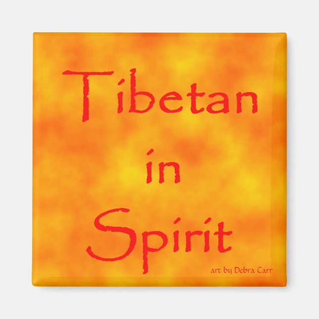 Tibetanska i spritmagneter magnet (Framsidan)