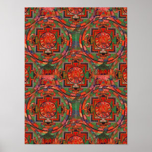 Tibetanska Mandala Poster