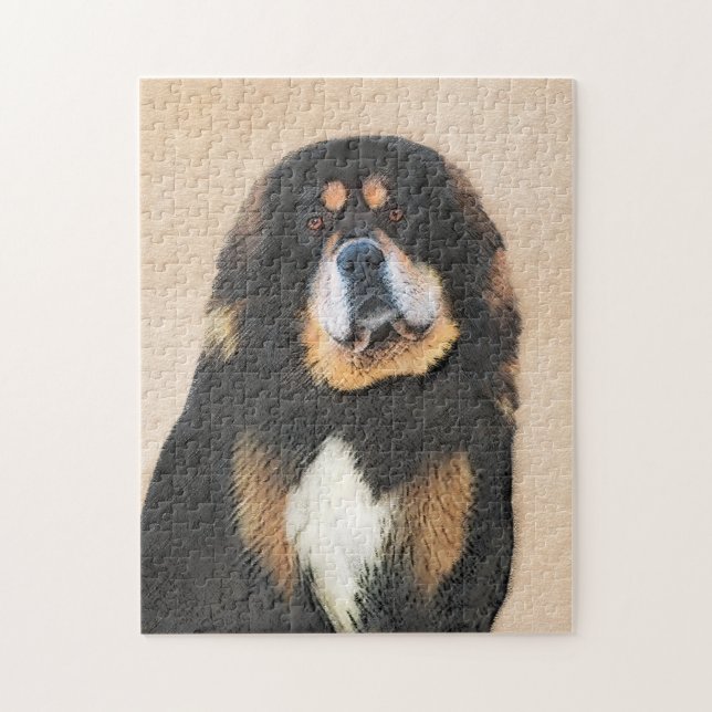 Tibetanska Mastiff Painting - Cute Original Hund A Pussel (Vertikal)