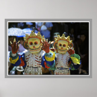Tibetanska Munk-dansare Poster