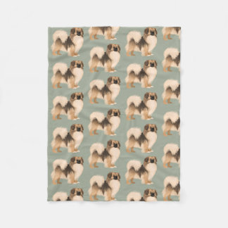 Tibetanska spanjorer (Sable) Blanket Fleecefilt