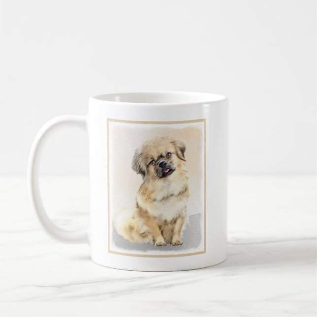 Tibetanska spanskspråkiga målningar - Cute Origina Kaffemugg (Vänster)