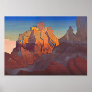 Tibetanska Stronghold, Nicholas Roerich Basgo Poster