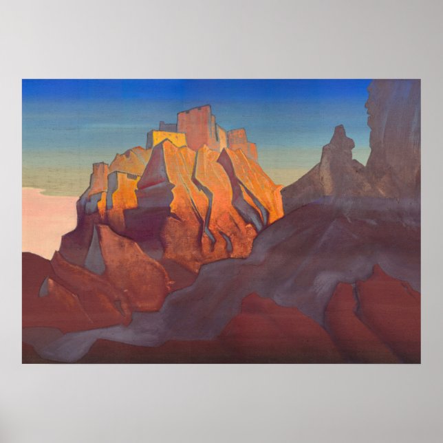 Tibetanska Stronghold, Nicholas Roerich Basgo Poster (Framsidan)