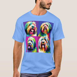 Tibetanska Terrier Art Hund älskare-gåvor T Shirt