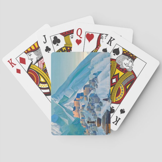 Tibetanskt landskap i Himalaya-bergen Peaks Casinokort (Baksidan)