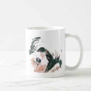 Tibetant Terrierporträtt Kaffemugg