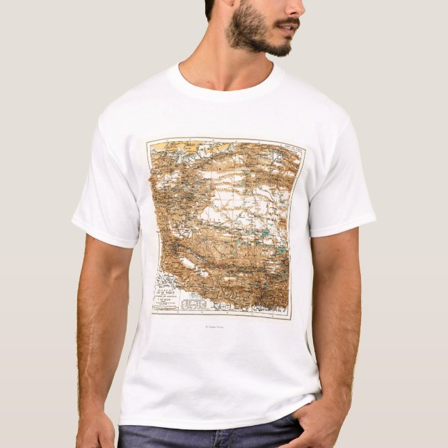 TibetPanoramic MapTibet T-shirt (Framsida)