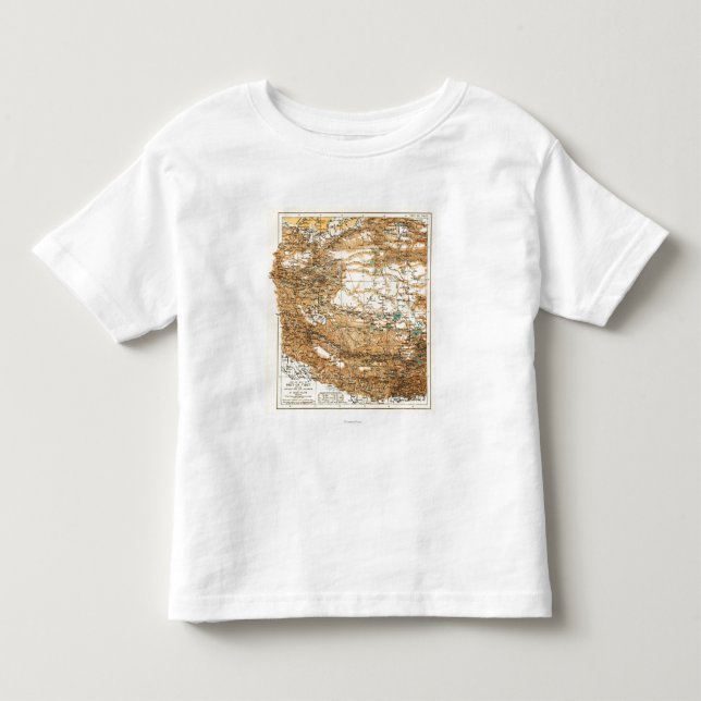 TibetPanoramic MapTibet Tee Shirt (Framsida)