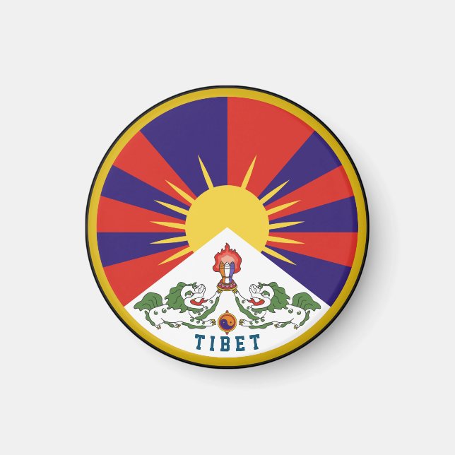 Tibets emblem magnet (Framsidan)