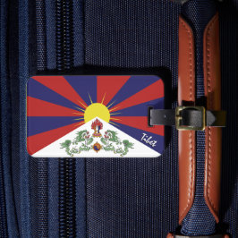 Tibets resgodsmärkning, patriotiska tibetanska Fla Bagagebricka